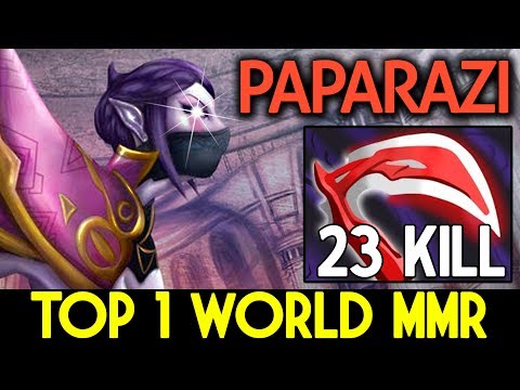 Paparazi [9850 MMR] Top 1 World MMR Plays Templar Assasin 7.06 Dota 2