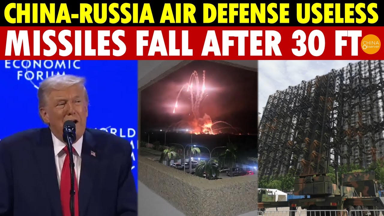 Trump Shocks Davos! China-Russia Air Defense Useless, Missiles Fall After 30 Feet, Need Redesign