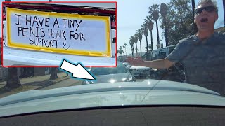 Embarrassing Sign in Traffic Prank! FUNNY!