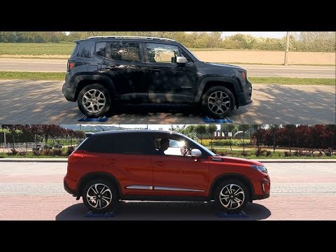 SLIP TEST - Jeep Renegade vs Suzuki Vitara - is 4x4 AUTO MODE effective? - @4x4.tests.on.rollers