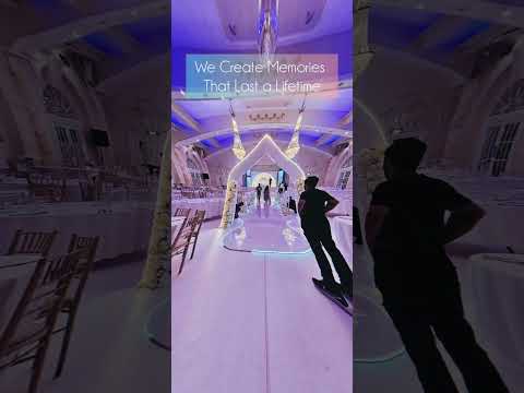 A beautiful wedding setup for a lovely couple.