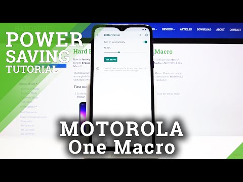 How to Activate Power Saving Mode in MOTOROLA One Macro – Turn On Power Saving Mode