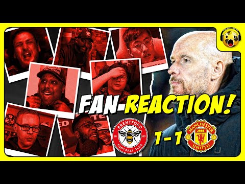 Man Utd Fans FURIOUS Reactions to Brentford 1-1 Man Utd | PREMIER LEAGUE