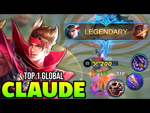 PERFECT ROTATION! CLAUDE BEST BUILD 2021 | TOP 1 GLOBAL CLAUDE GAMEPLAY | MOBILE LEGENDS