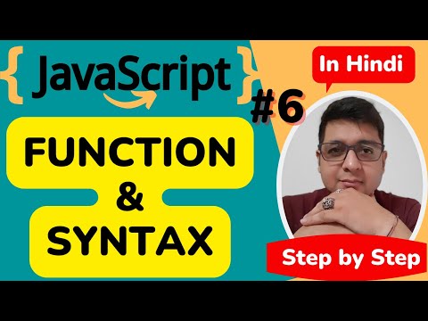 Function In Javascript Javascript Tutorial In Hindi 6