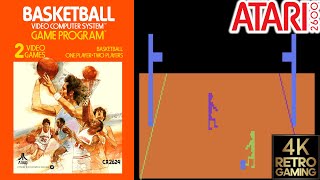 Basketball Atari 2600 4k Gameplay