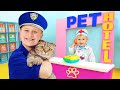 PET Hotel More Adventure Videos With Oliver And Animals For Kids