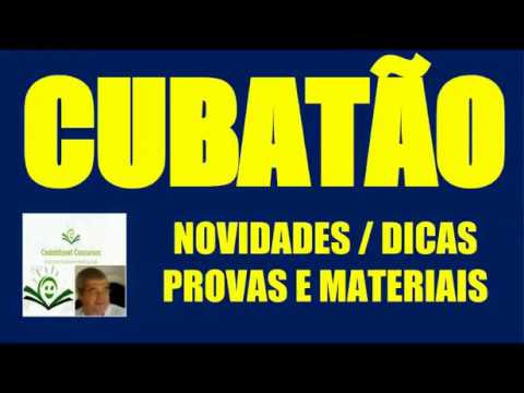 CONCURSO CÂMARA CUBATÃO SP NOVIDADES PROVAS DICAS MATERIAIS CONCURSO PÚBLICO CUBATÃO SÃO PAULO