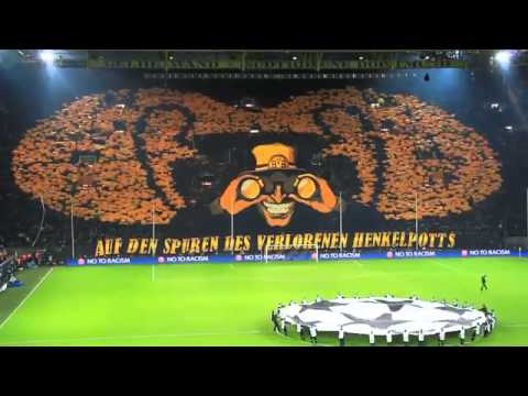 Increible Mosaico Borussia Dortmund vs Málaga Champions League 09 04 2013 Full HD