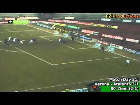 Serie A 2001-2002, day 21 Verona - Atalanta 3-1 (Italiano, Mutu, Doni, Oddo)