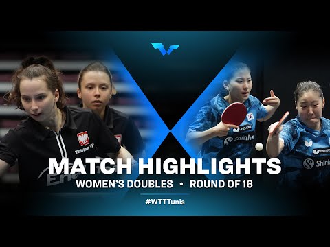 Katarzyna Wegrzyn/Anna Wegrzyn vs Lee Zion/Yoon Hyobin | WD | WTT Contender Tunis 2022 (R16)