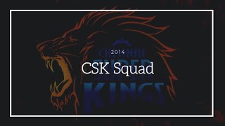 CSK 2014 Squad 💛💛💛
