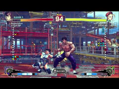 Ryukichikun [Fei] vs KIRITAMPOPO [Cammy] SSF4 Japanese Online Ranked Matches - TRUE-HD
