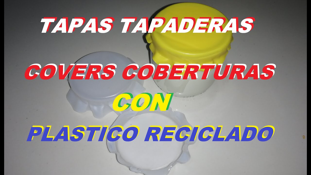 HACER UNAS TAPAS TAMPA COVERS DE PLASTICO REUTILIZABLE PARA TARRO DE CRISTAL BOTE O FRASCO. Tapadera