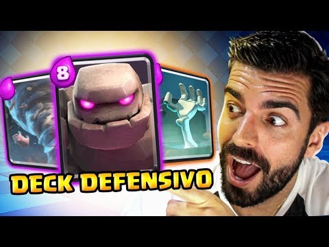 MELHOR DECK DEFENSIVO DE GOLEM NO CLASH ROYALE!