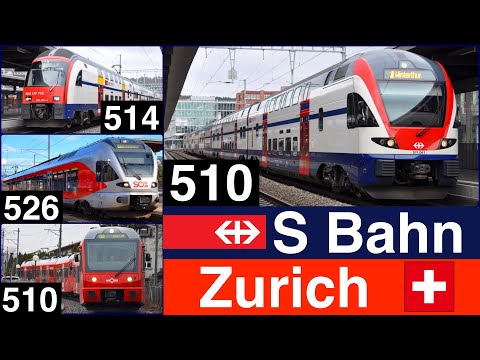 S Bahn in Zurich [Departure, Arrival, Pass]