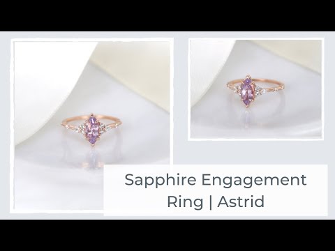 Rosados Box 1.20ct Astrid Blush Sapphire & Diamond Engagement Ring