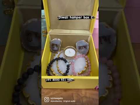 Diwali gift hamper box by uzma agate luxury corporate & fest...