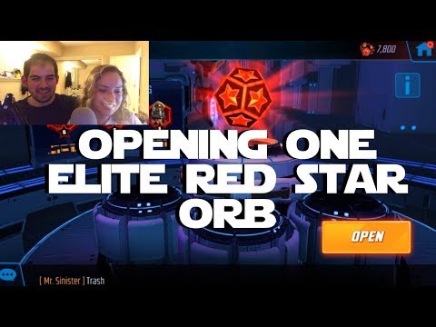 Opening ONE Elite Red Star Orb - Marvel Strike Force