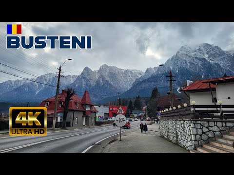 Busteni, Romania Walking tour [4K video]