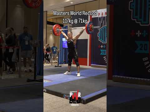 Finally! My first Masters World Record in the new 71kg weight class. #olympicweightlifting