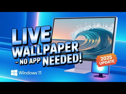 How to Apply Live Wallpaper in Windows 11 Without Any App | Free & Easy Animated Wallpaper Trick!