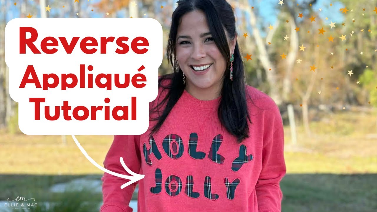 Let's Reverse Applique a Sweatshirt | Easy Fun Sewing Tutorial