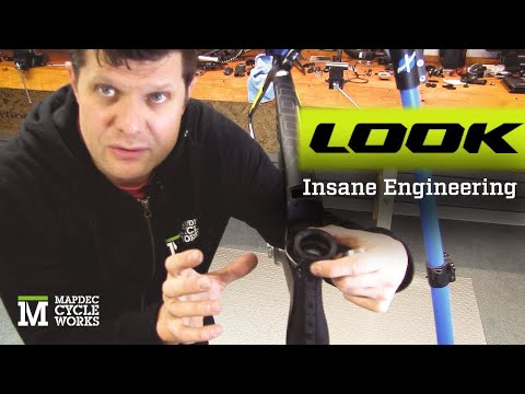 LOOK 795 Aerolite bike has incredible engineering and Custom Bottom Bracket from Hambini - SRAM AXS