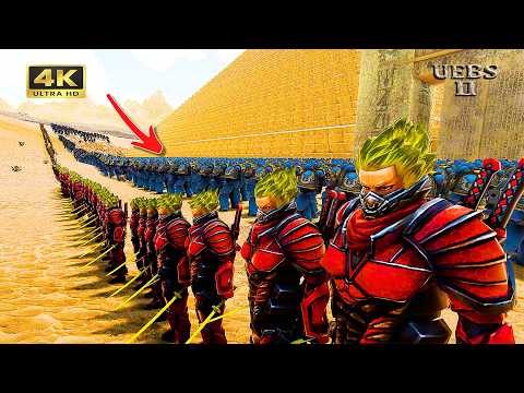 6,000,000 WARHAMMER BEASTS ATTACK 41,888 ELITE DEFENDERS IN AN EPIC PYRAMID CLASH! UEBS 2 [4K]