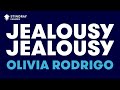 Olivia Rodrigo Jealousy Jealousy Karaoke With Lyrics