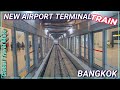 Inside NEW Terminal Airport Train Bangkok Suvarnabhumi SAT 1 Thailand
