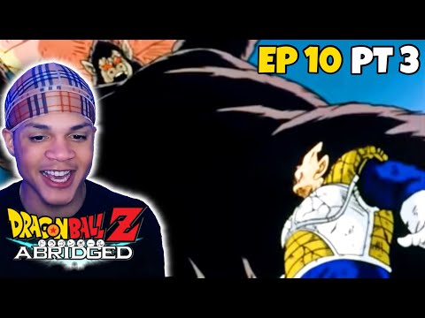 NON DRAGON BALL FAN REACTS TO DBZ ABRIDGED EPISODE 10 PART 3!!!