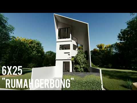 Rumah 6x25. konsep semi terbuka dengan rooftop,musholla dan halaman belakang luas