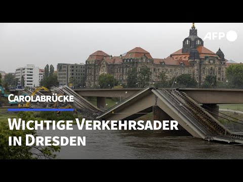 Carolabrücke: Eine der wichtigsten Elbquerungen in Dresden | AFP