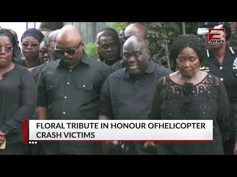 Floral tribute held for 8 gallant Ghanaians lost in helicopter crash — Enyonam Haligah reports