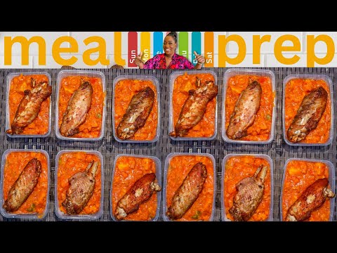 MEAL PREPPING YAM POTTAGE FOR MY FAMILY OF 6!