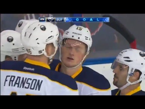 Jack Eichel Backhand Goal vs Edmonton
