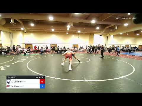 86 Kg Consi Of 16 #2 - Lucas Cochran, Nittany Lion Wrestling Club Vs Nathan Haas, Nebraska Wrestli