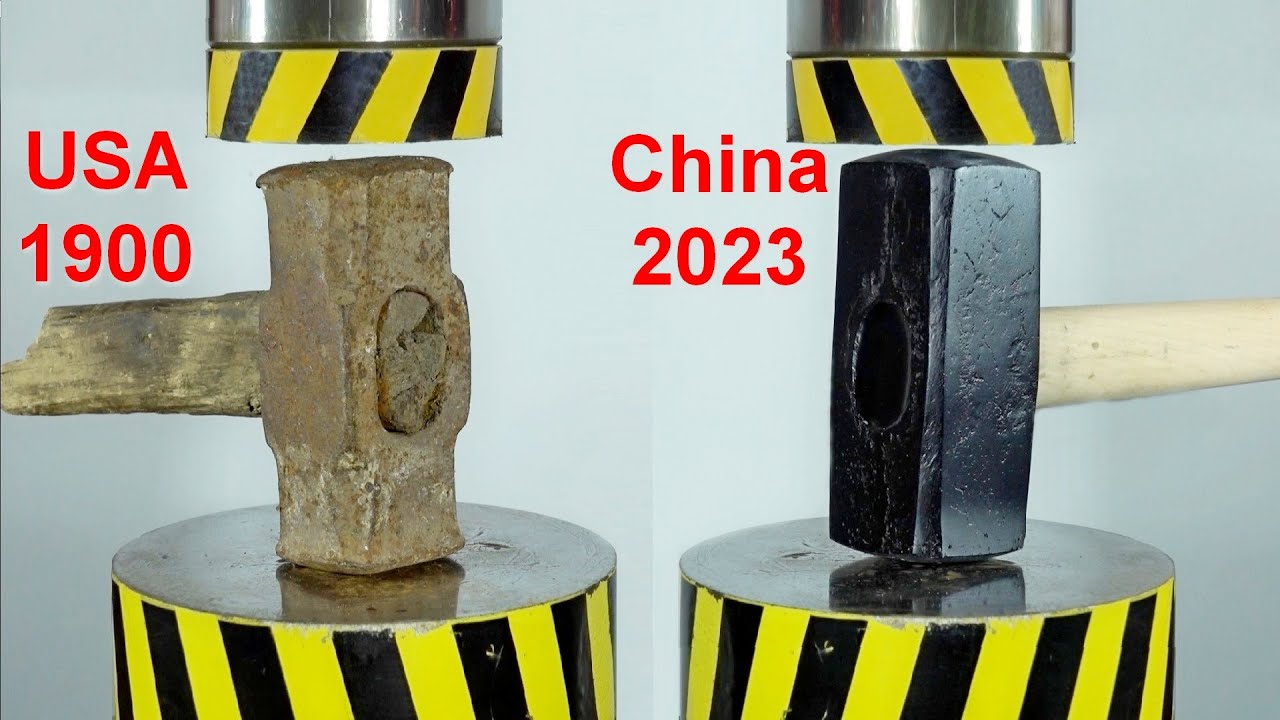 HYDRAULIC PRESS AND SLEDGEHAMMERS, MODERN AND ANTIQUE