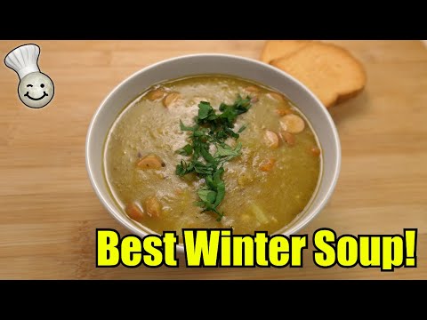 Pea Soup with Sausages Recipe | German Erbsensuppe |...