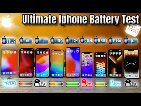 IOS 17.5.1 iPhone 14,13 Pro,13 Mini,12 Mini,11 Pro Max,11 Pro, 11, XR, 8 Plus Battery Drain Test