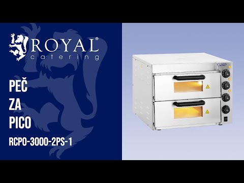 videoposnetek - Peč za pico - 2 pekači - šamotno dno