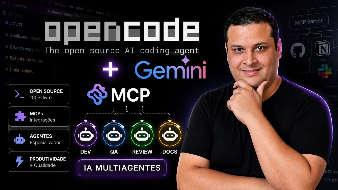 Você NÃO precisa mais programar sozinho (OpenCode + IA Multiagentes na prática)