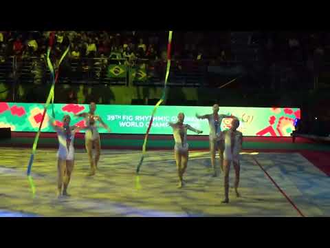 group UKRAINE (UKR) 3 ribbons 2 balls - 2022 worlds Sofia gala