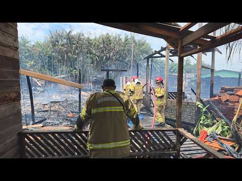 Governo do Estado e Prefeitura de Santana atuam no combate a incêndio na comunidade do Ambrósio