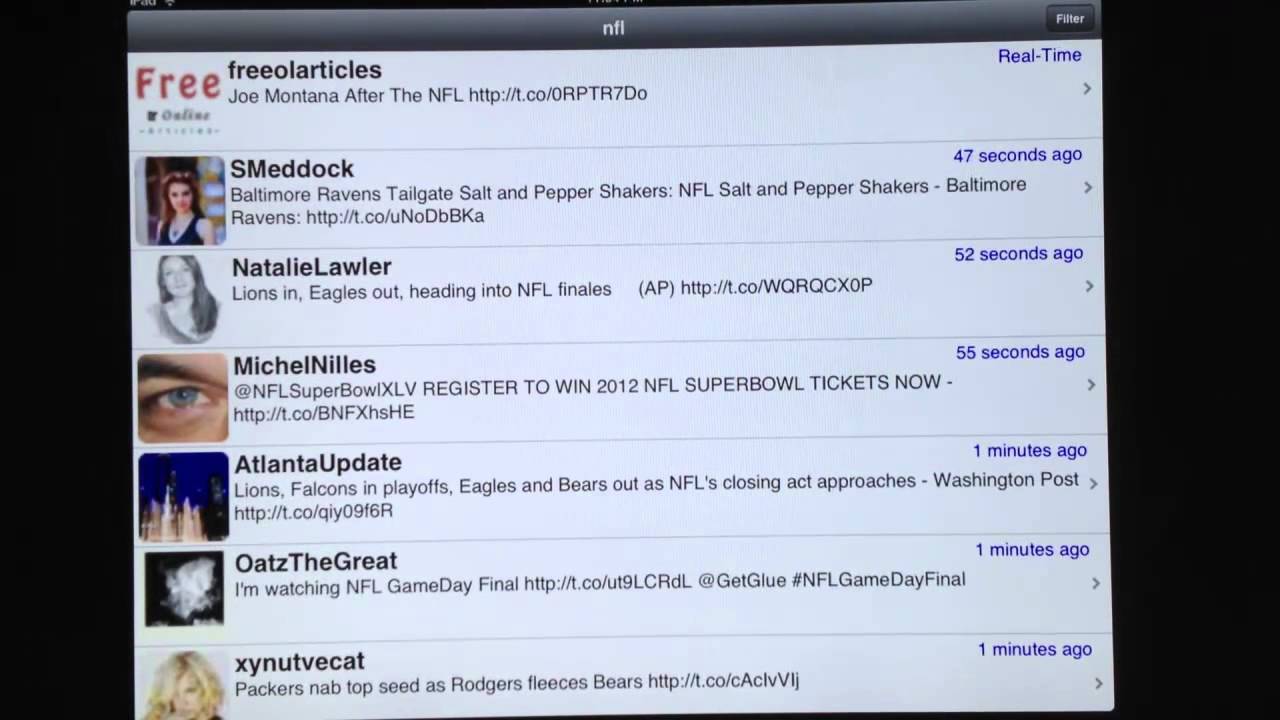 StreamBoard App: Real Time Twitter Filter Streaming