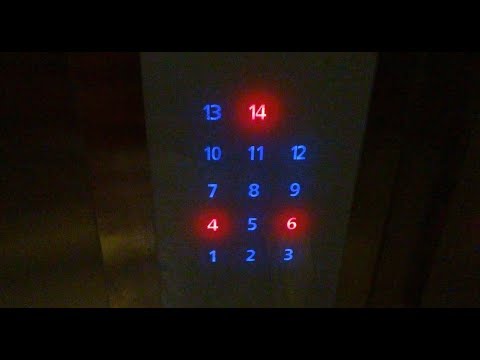 Schindler 3300 AP MRL Traction Elevators at Azure Beach Hua Mao in Nandaihe, China