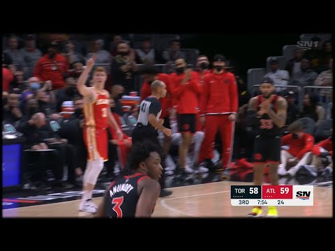 OG Anunoby Steal leads to Strong Dunk | RAPTORS vs HAWKS | Jan 31, 2022 | 21-22 NBA Season