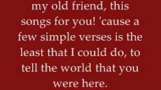My Old Friend - Tim McGraw - Lyrics