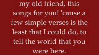 My Old Friend - Tim McGraw - Lyrics